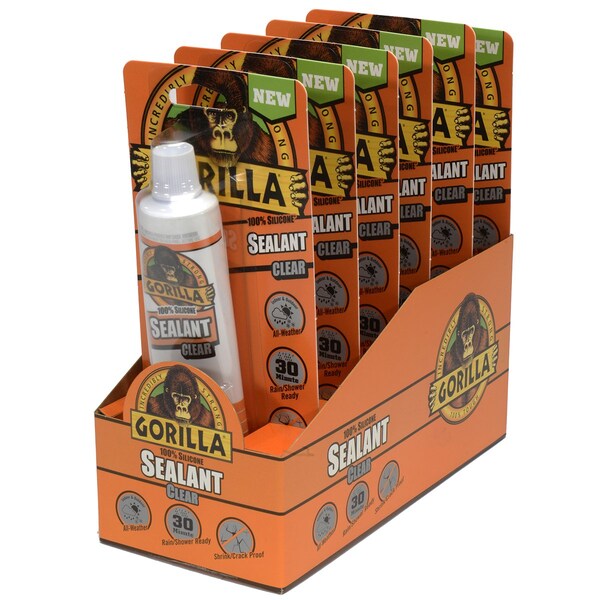 Gorilla Glue Silicone Clear Sealant 8090002 Zoro